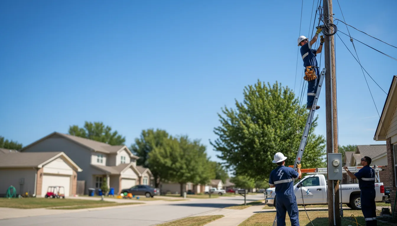 Residential electrician providing installation services in Paris, ID